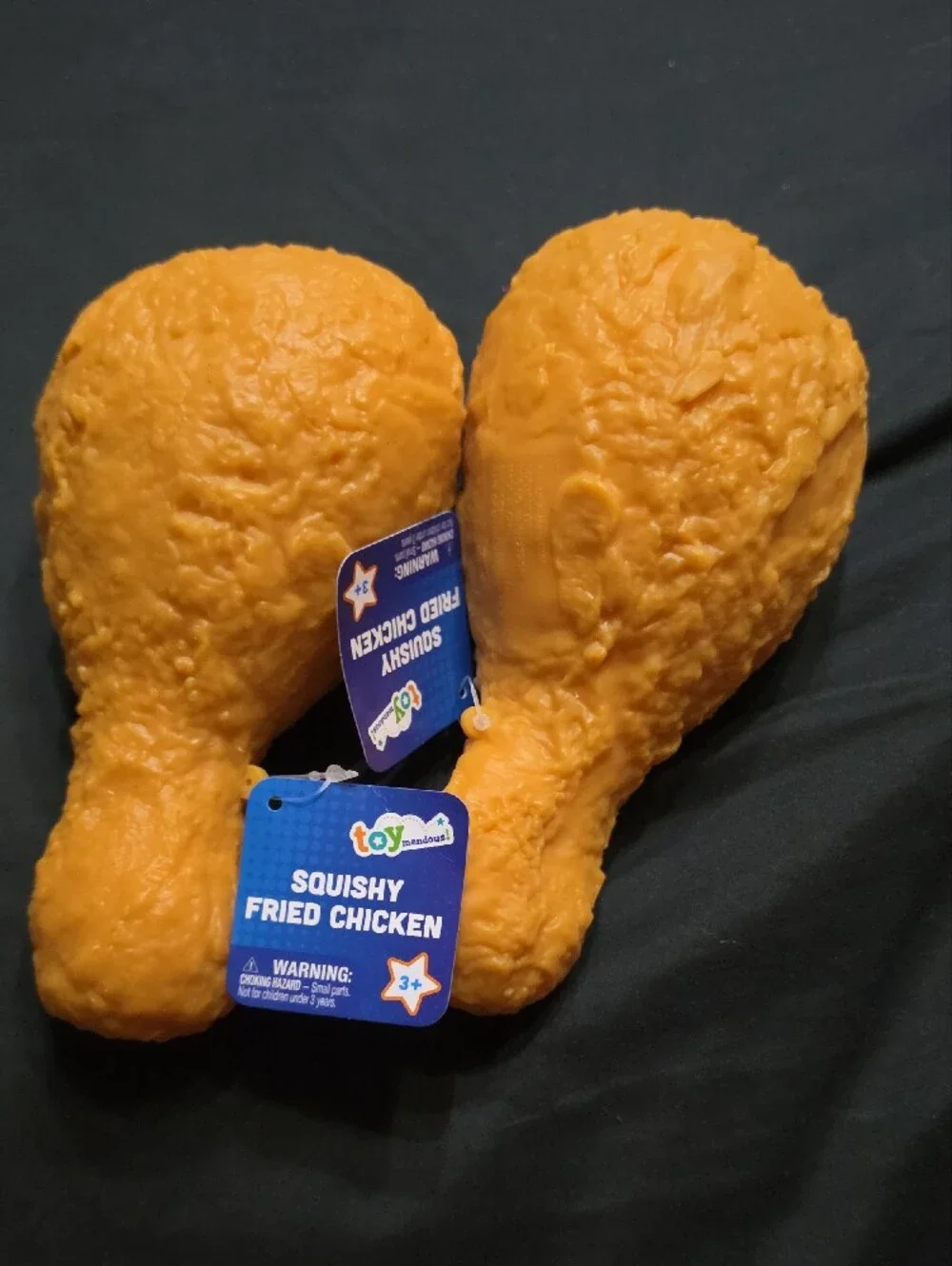 BUNDLE of Squishy Fried Chicken Toy - Orange